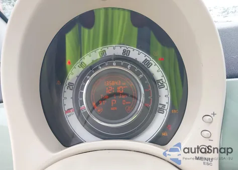 2012 Fiat 500 Lounge from USA, damaged, VIN 3C3CFFCR1CT344330